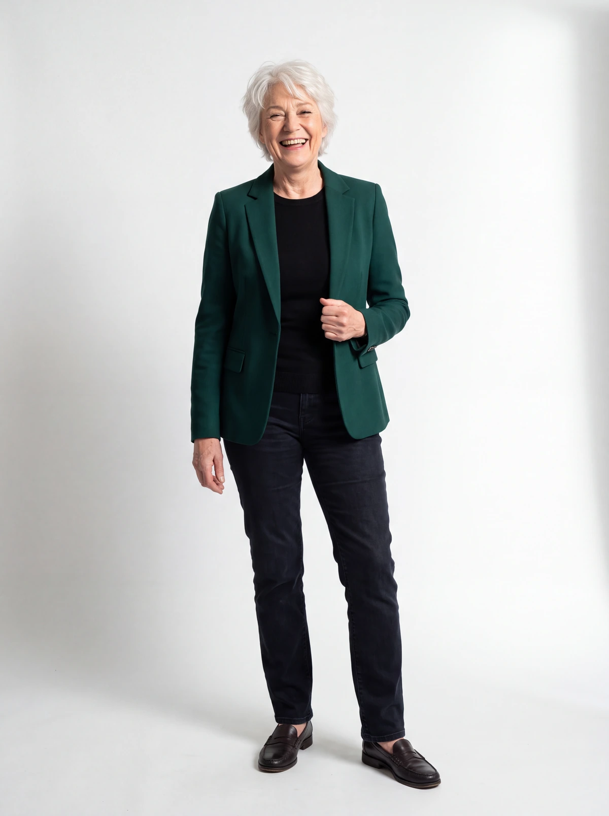 Anouk, fictional adult, full-length studio photograph