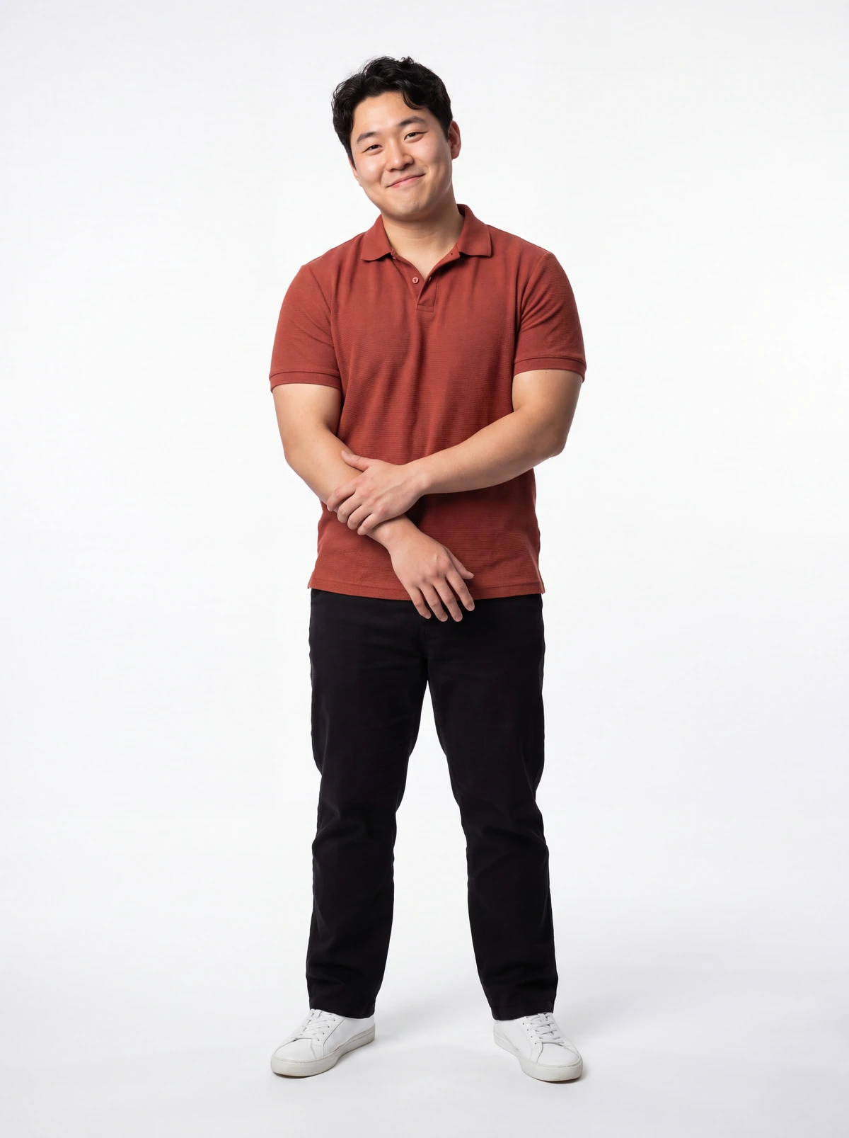Ren, a fictional adult character, full-length studio photograph